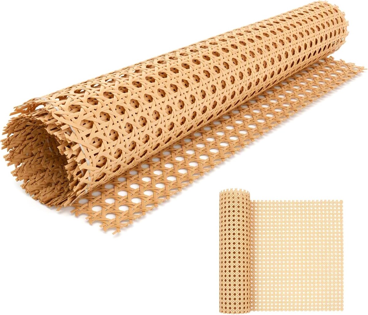 Rol voor meubels, 40 x 150 cm, rol van PE-rotan, waterdicht, natuurlijke, gevlochten voor meubels, stoel, kast, commode, doe-het-zelfprojecten