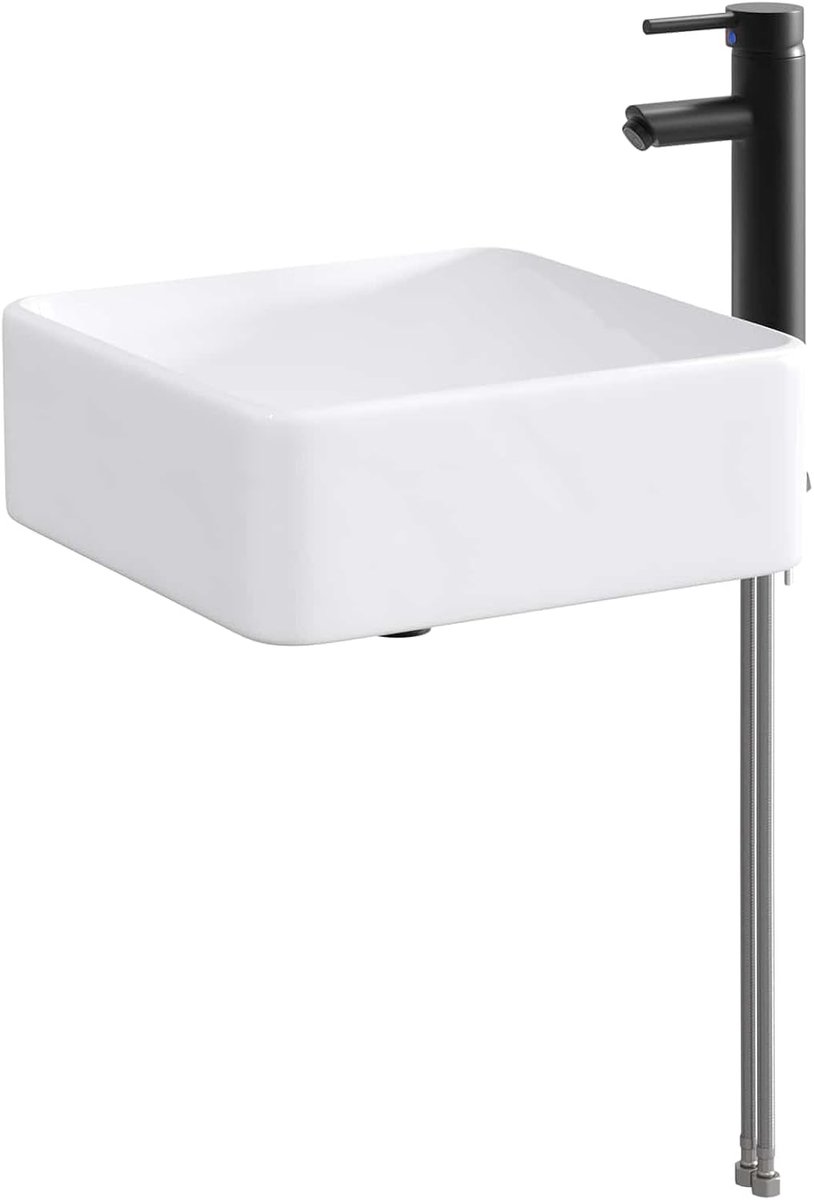 Metaal mat zwart 36,5 x 36,5 x 13 cm