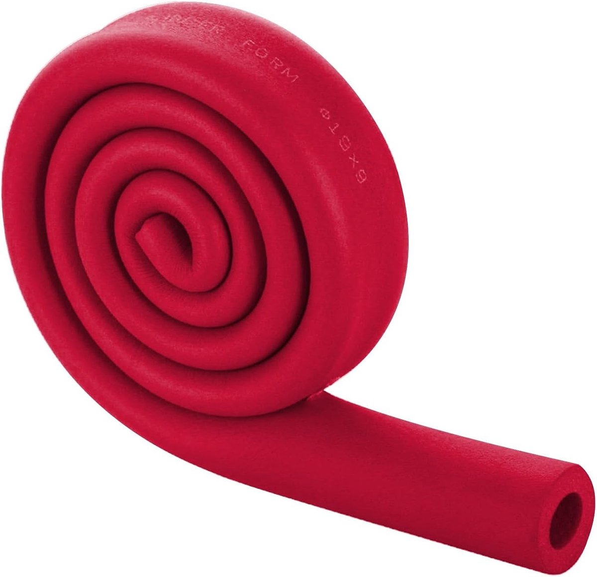 Griffe aus Schaumstoffschläuchen 95 cm Bequeme Schaumstoff Handgriff Abdeckung für Fitness Haus Rasen Fahrradgriff ID 18 22 25 28 32 mm(Rot,ID 28 mm （1-1/10"）)