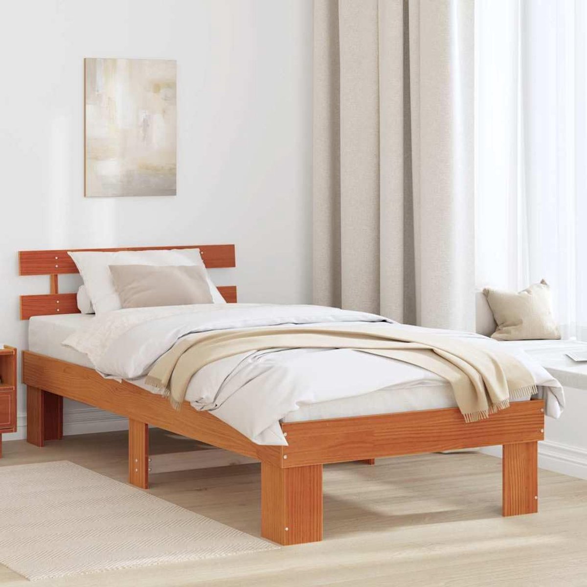 Grenenhout modern minimalisme Wasbruin 75 x 190 cm