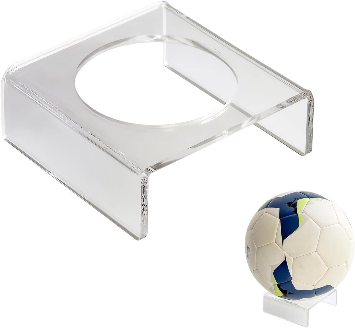 Acrylstand voor Sportballen, Duidelijke Display voor Voetbal, Basketbal en Volleybal, Stabiele Stand voor Handtekeningen en Verzamelobjecten