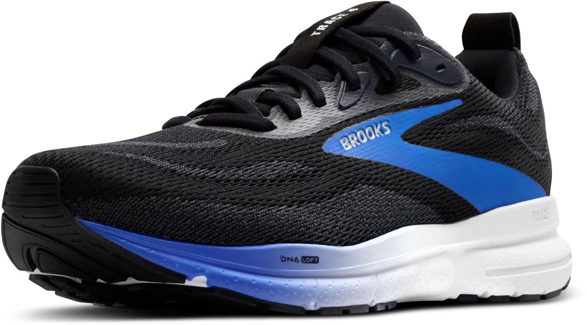 Brooks Trace 4 - Hardloopschoenen - Zwart/Kobalt/Wit - 40 EU