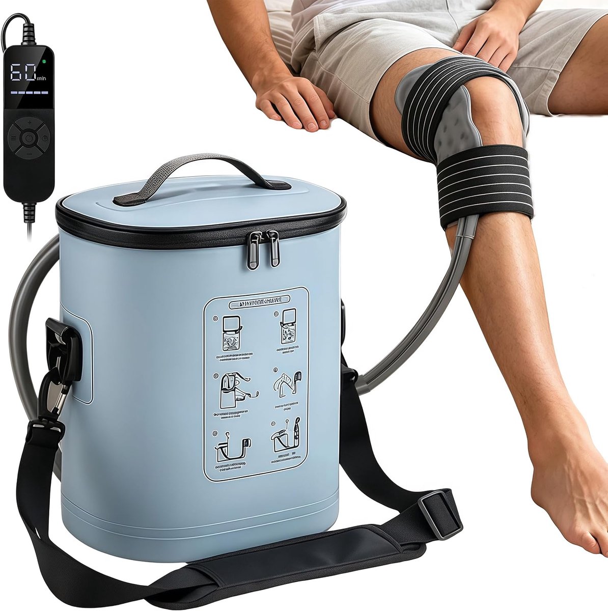 14 liter cryotherapie-machine met timer, doorstroomregeling, herbruikbaar