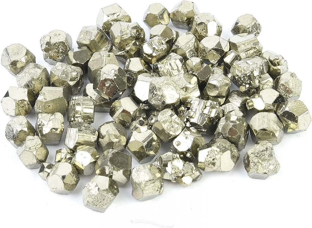 Pyrite Brute zak van 50 g, natuursteen, helende, 50 g pyriet