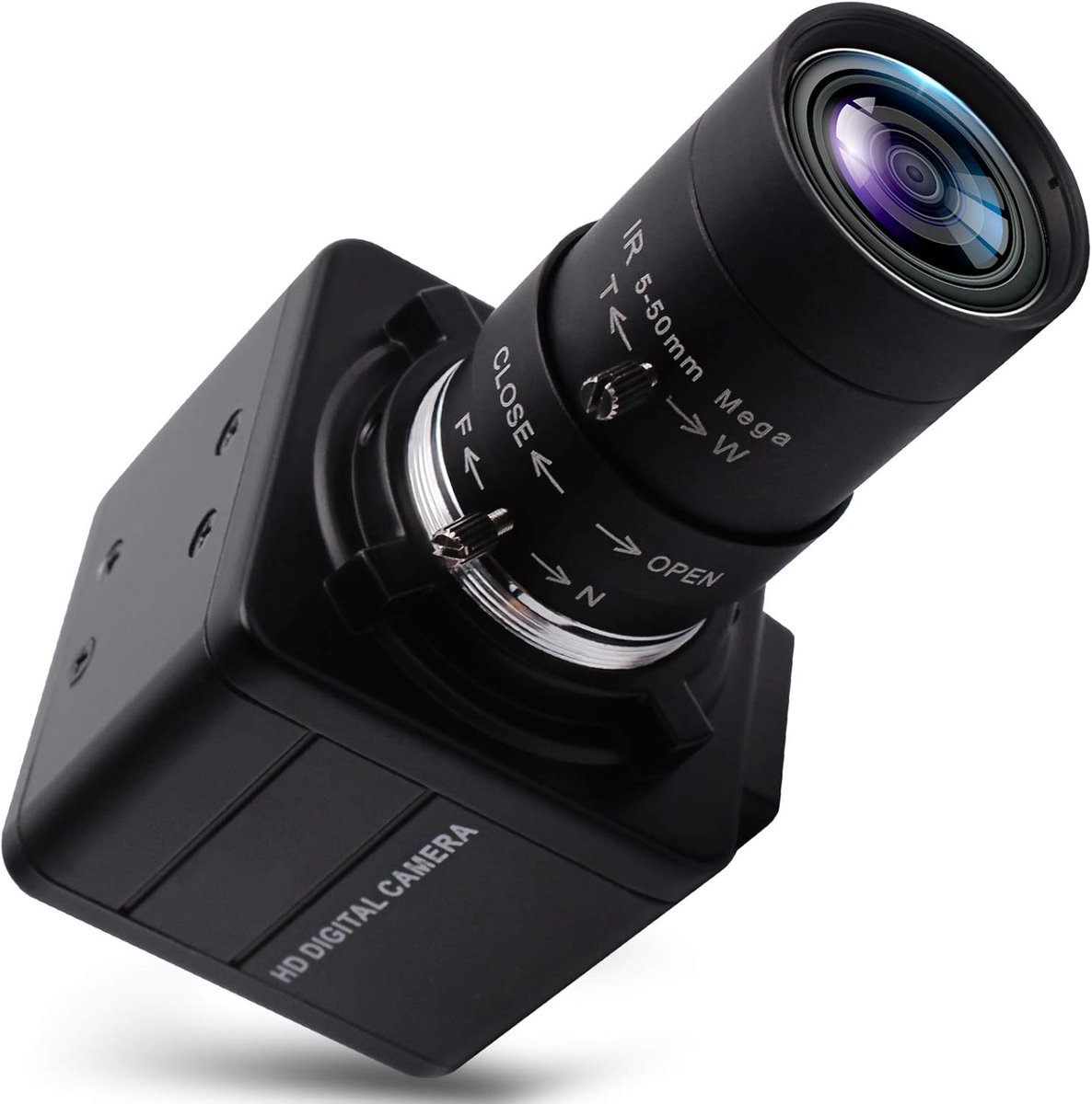 USB Web Camera 5-50mm Handmatig Zoom Varifocal 4K High Definition Mini Box Cmos USB Camera HD