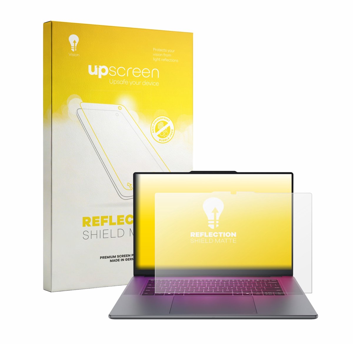 upscreen - Screenprotector voor Lenovo Yoga Pro 9i Gen 11 Aura Edition 16" - Folie Beschermfolie anti glare matte