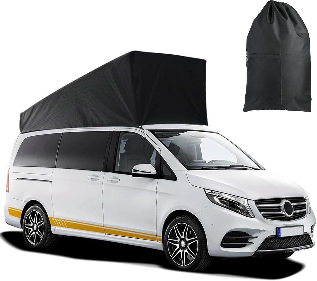 Pop-top, dakbescherming, vervanging, voor Mercedes-Benz V-Klasse/Mercedes-Benz Viano (W638 W639) 1996-2014, weerbestendig, camper, daktent, voor slaapdak, outdoor