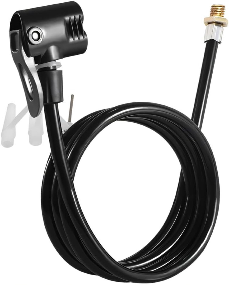 Dailygoods- Fietspompslang vervangingsslang - Slang voor ventielen - Lengte 120 cm - Geschikt voor fietsen/motoren/auto's - Duurzaam materiaal - Pomp