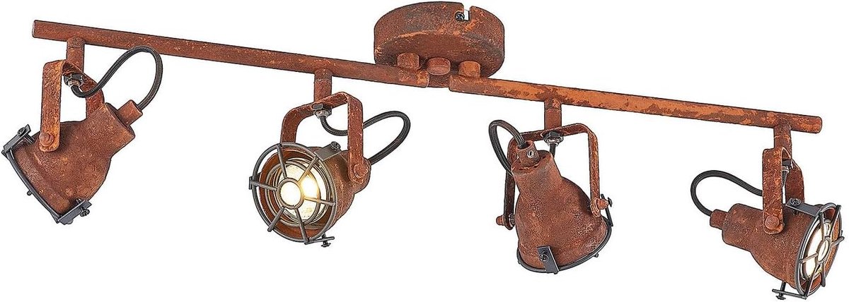 buitenspot 'Scabra' (industrieel design) in Bruin uit overige metaal o.a. voor woon-/ eetkamer - buitenspot, buitenwandspot, grondspot, tuinspot