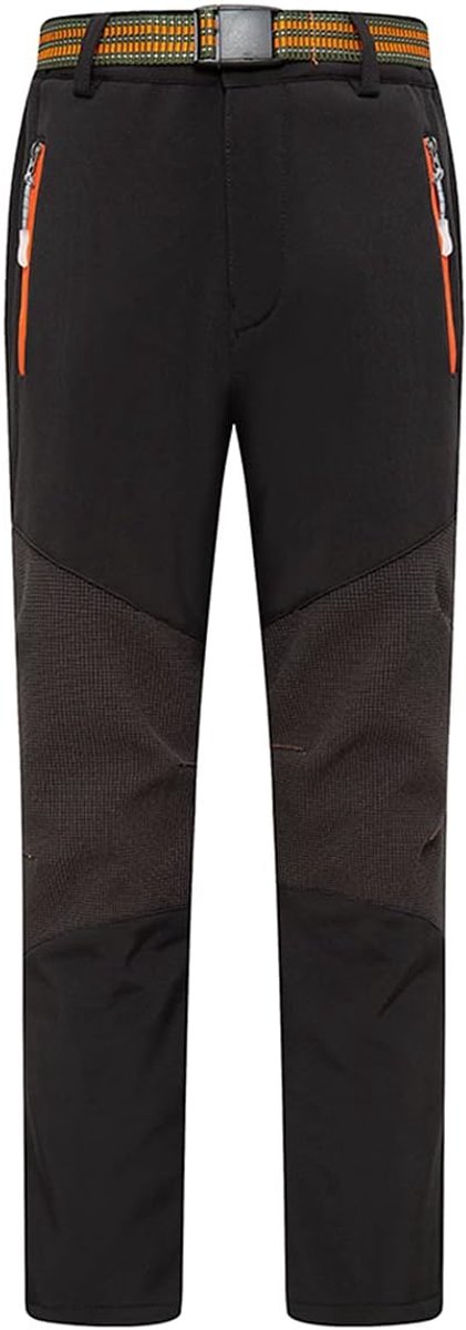 Softshellbroek voor kinderen, fleece gevoerde outdoorbroek, warme wintersneeuwbroek, kinderwandelbroek, jongens meisjes, waterdicht 100-170