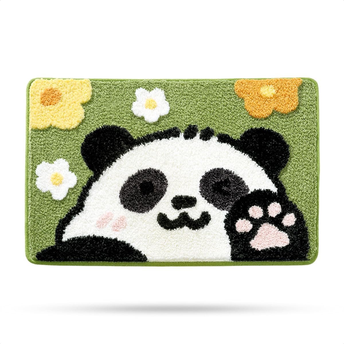 Badkamertapijt in schattige kattenvorm, extra zacht en absorberend, machinewasbaar, antislipmat voor badkuip, douche en badkamer, 50 x 80 cm
