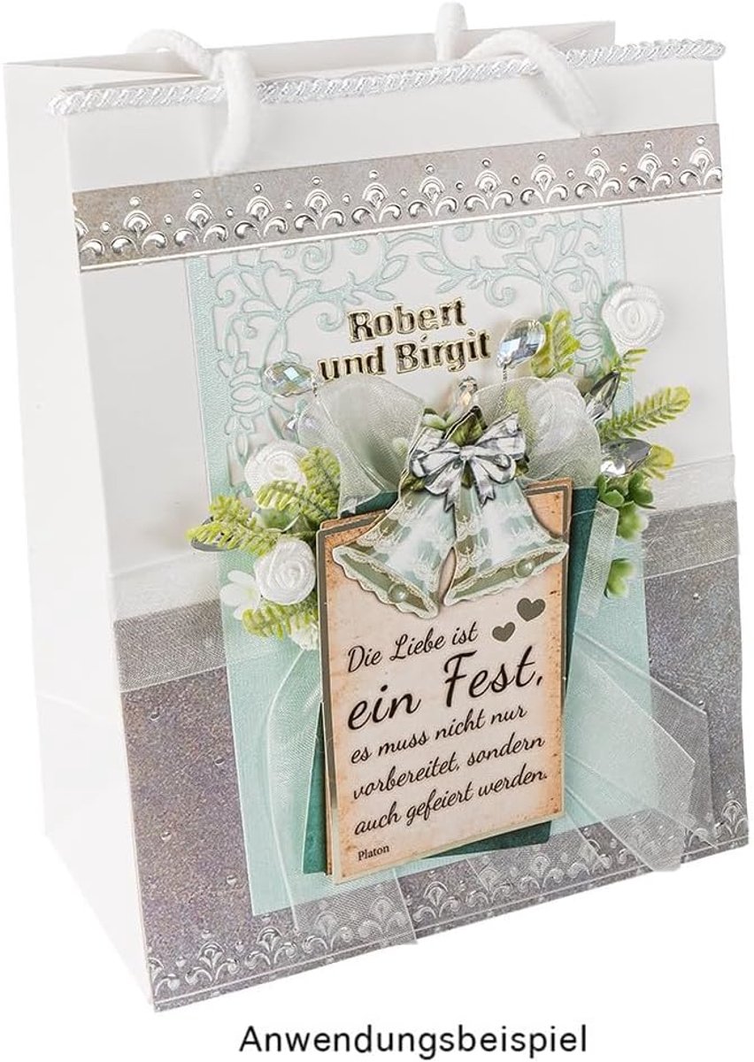mit Herz 3-D motieven, uitgesneden, ca. 7-10 cm, 10 stuks in een zak | Afbeeldingen voor knutselen & decoreren | Wenskaarten zelf maken | Afbeeldingsmotieven voor scrapbooking & DIY-decoratie
