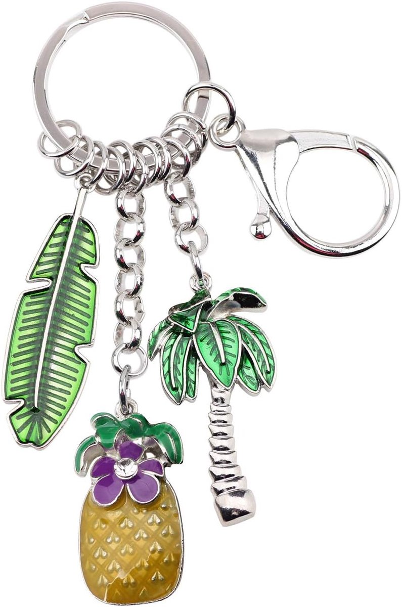 Tropische Plant Sleutelhanger Accessoires Hawaiiaanse