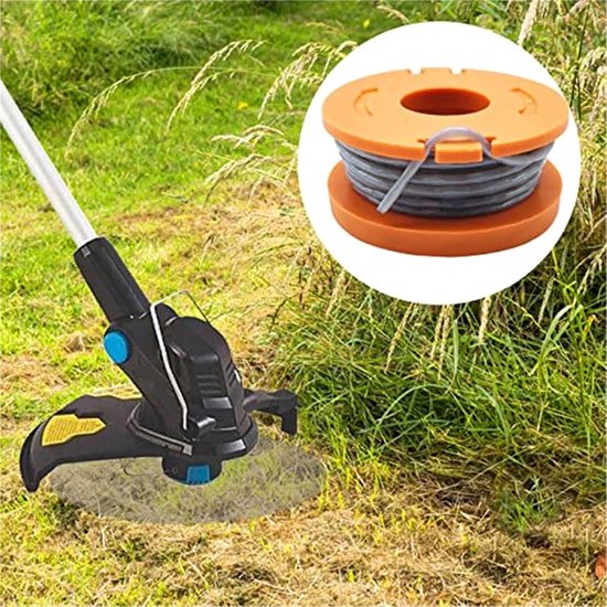 Spoel Lijn, for Mac Allister MGTP18Li Grastrimmer, 1.65mm Autofeed Spoel en Lijn Vervangende Spoelen Weed Eater Spoelen Lijn (8) grasmaaier spoel — afbeelding 2