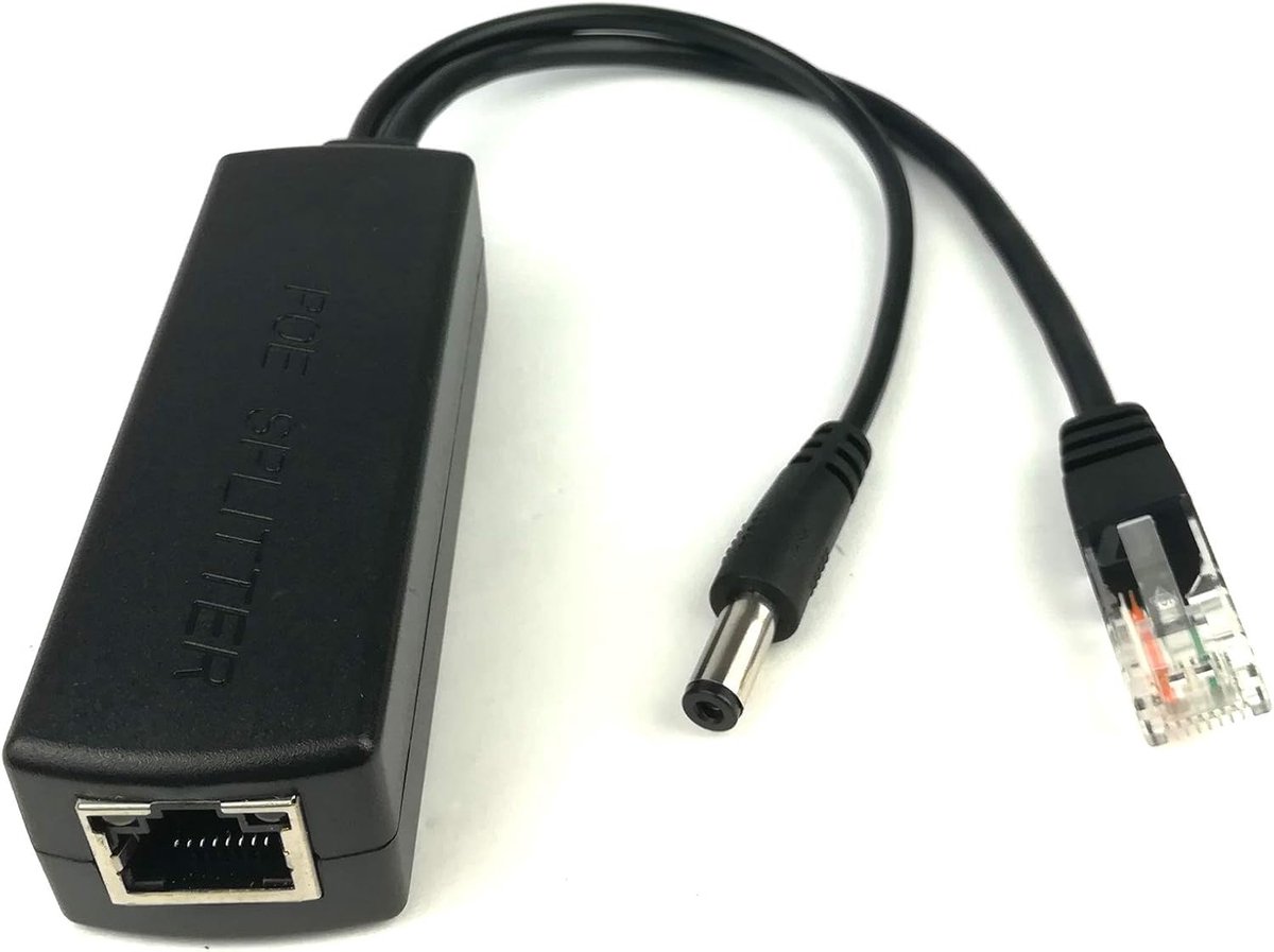 5V 2.4A Actieve PoE Splitter Power Over Ethernet 802.3af 5.5x2.1mm