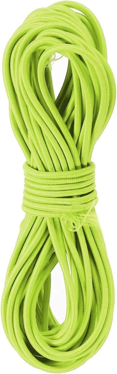 Elastisch koord stretch string zwaar touw 2,8 mm 11 meter lang rubberen touw [voor naaien, kamperen, doe-het-zelf ambacht, kralenkettingen, buiten] - fluorescerend geel