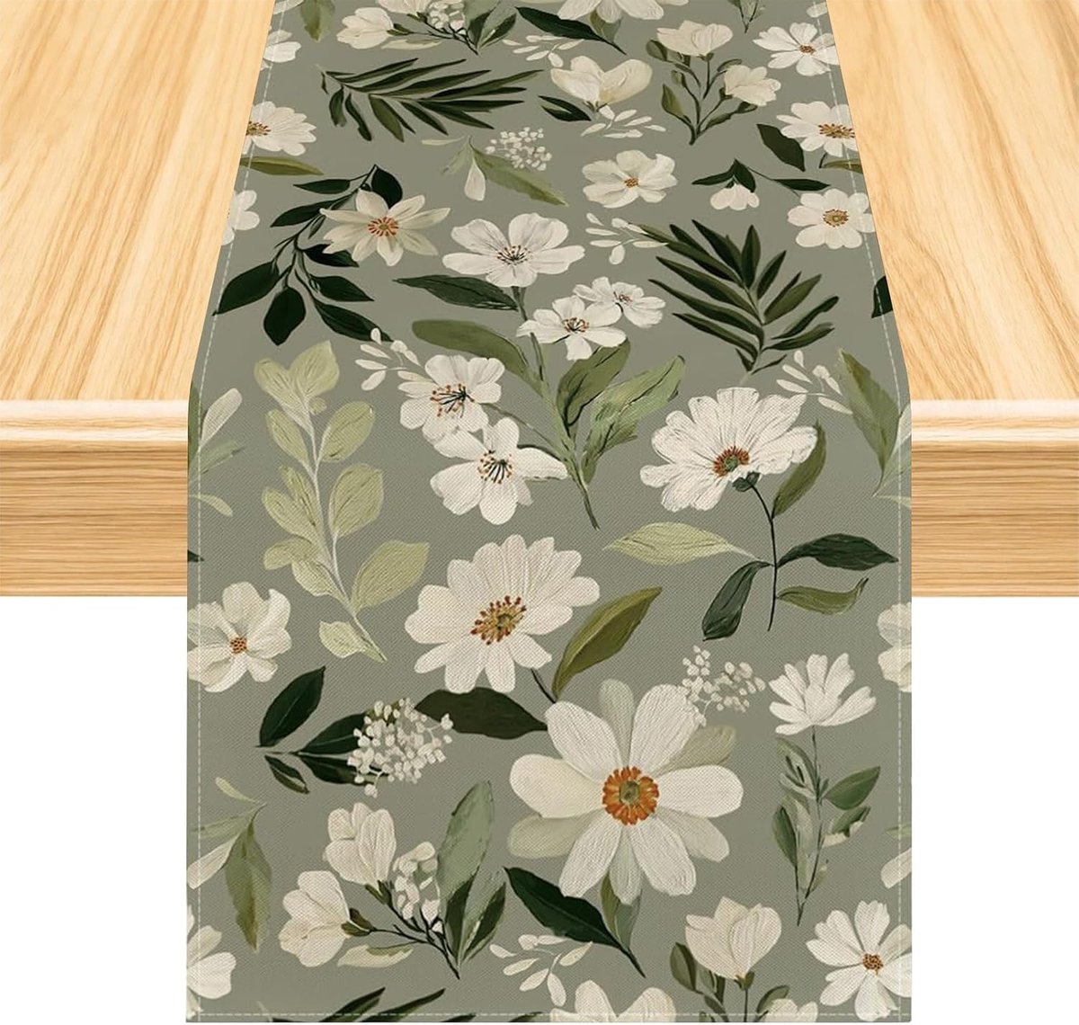 Tafelloper voor binnen en buiten, feest, vakantie, keuken, eetkamer, woondecoratie, 33 x 183 cm (kleurrijk C)