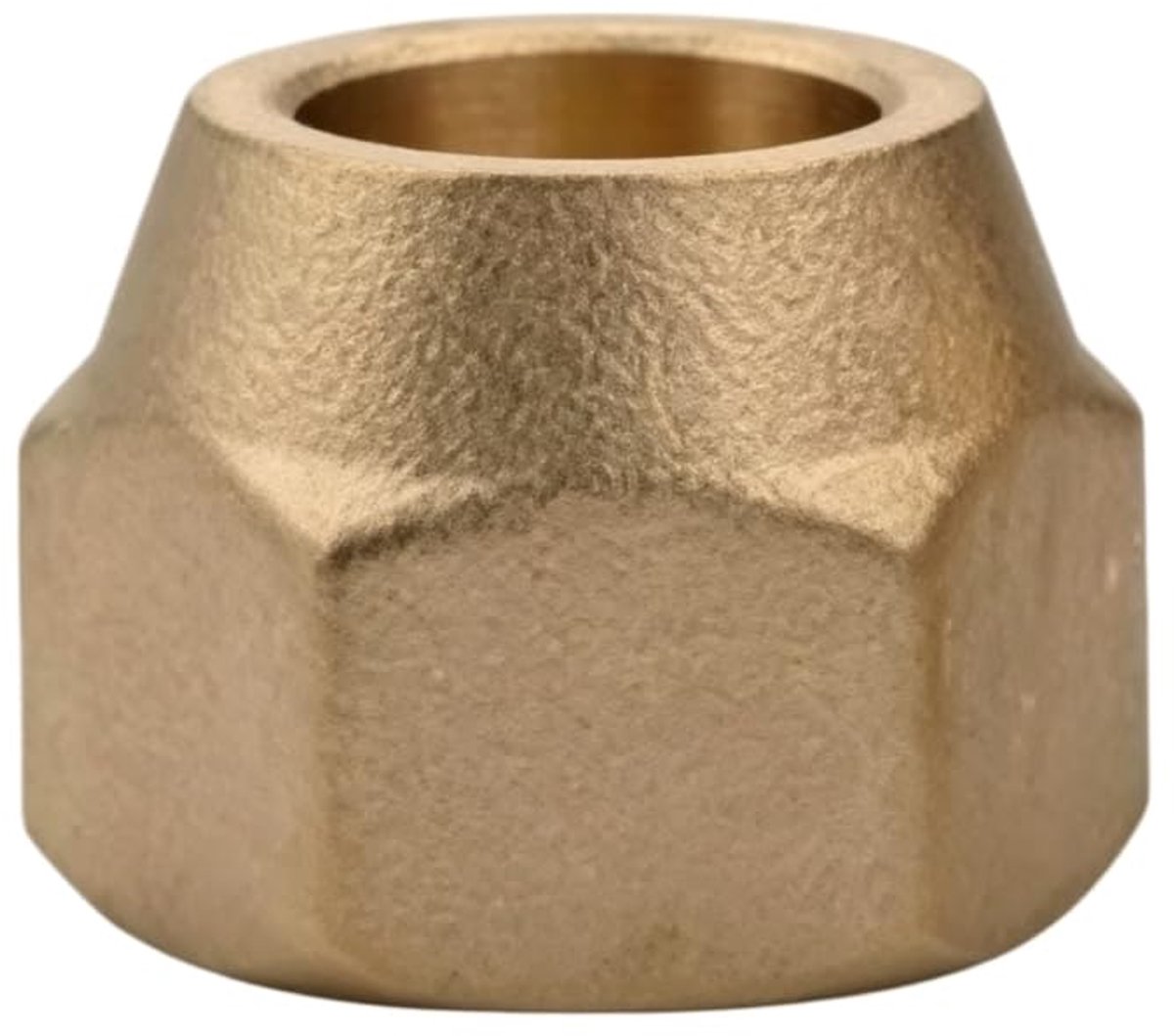 Vlamovertapmoer van Messing 1/2 Inch, Contramoer voor Koelmiddelleiding van Airconditioning, Messing Koppelstuk voor Klimaatregeling, Koperen Verbinding met Schroefdraad, 2 Stuks