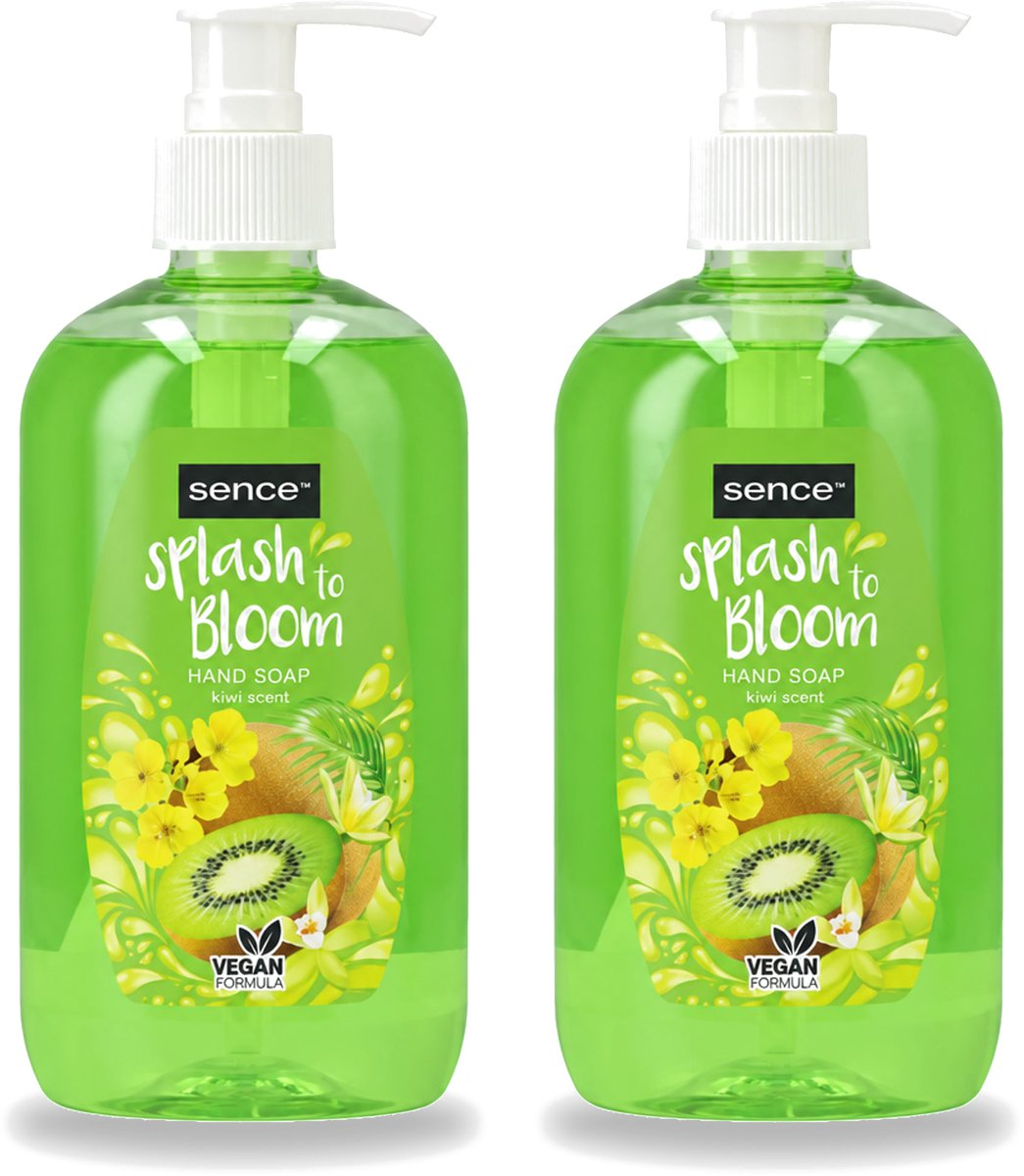 2 x Sence – Handzeep – Splash To Bloom Kiwi – 500 ml - Voordeelverpakking - 2 stuks