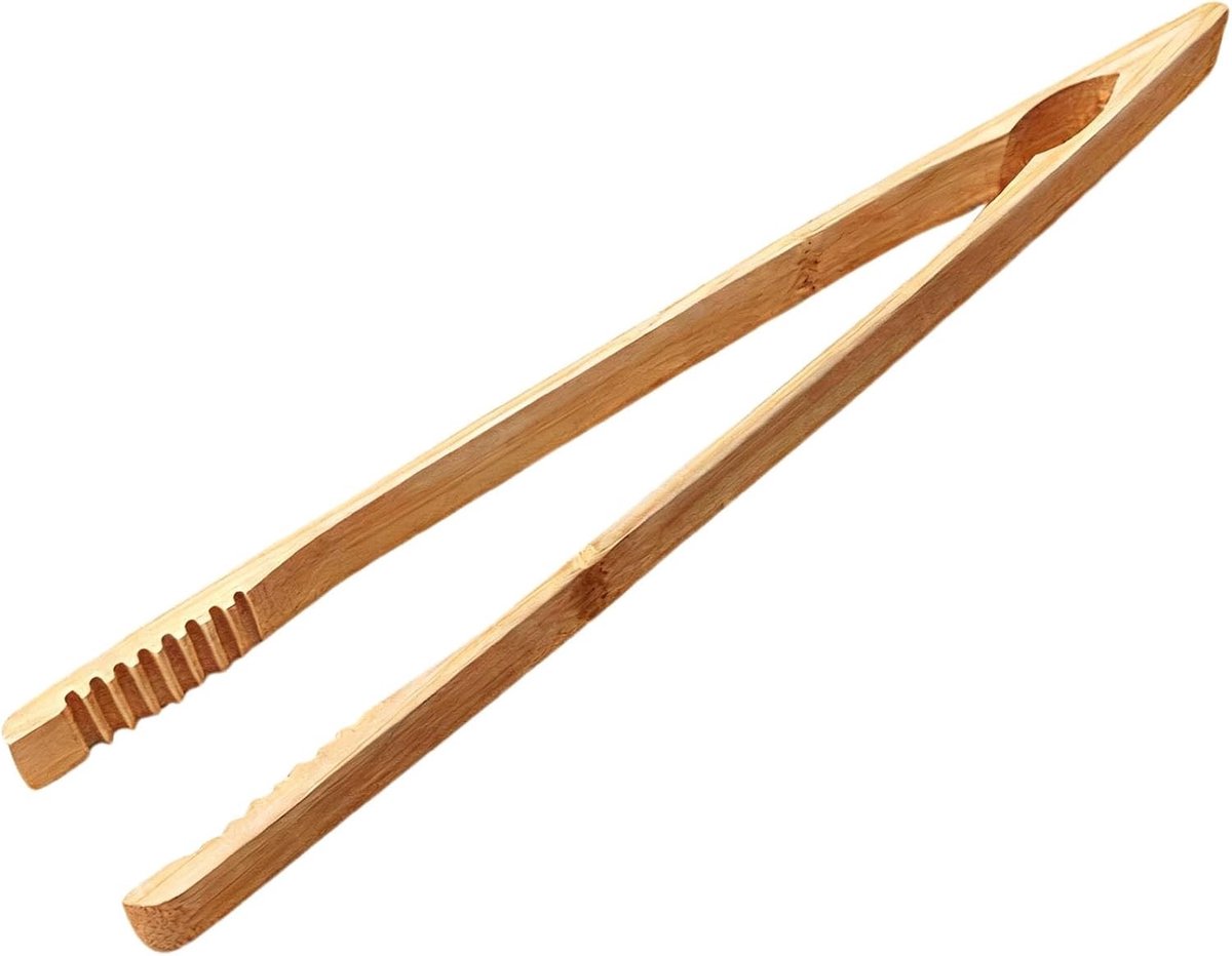 Houten Serving Tangen voor Salades, Brood en Desserts - Ideaal voor Keuken, Camping en Buffet