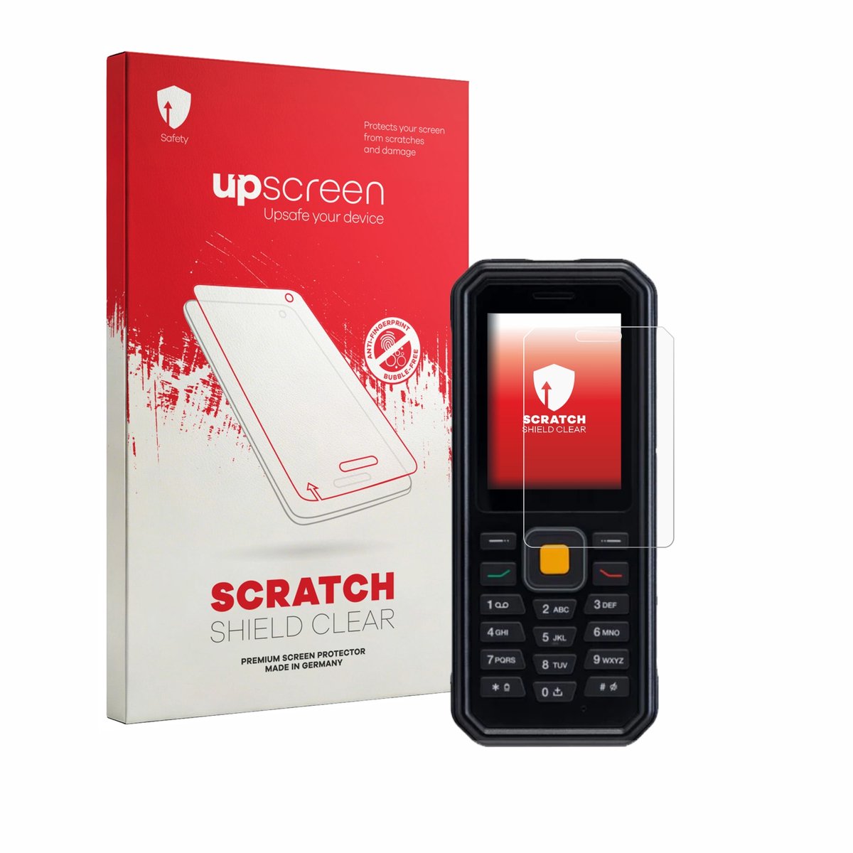 upscreen - Screenprotector voor JCB Tradesman 4 - Folie Beschermfolie transparant