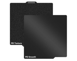 Build Plate 257 * 257mm, Double Sided Smooth+Textured Heated Bed,Flexible Removable Spring Bed Plate for Bambu Lab A1/X1/X1C/X1E/P1P/P1S 3D Printer-Flexible Magnet NOT Included