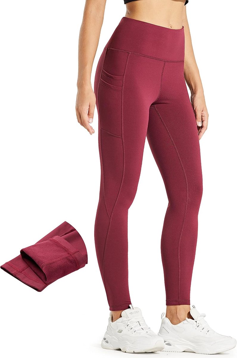 Legging Dames Waterdicht Hardlopen Sport Tights Yoga Broek Wandelbroek Sportbroek Training Broek en zakken