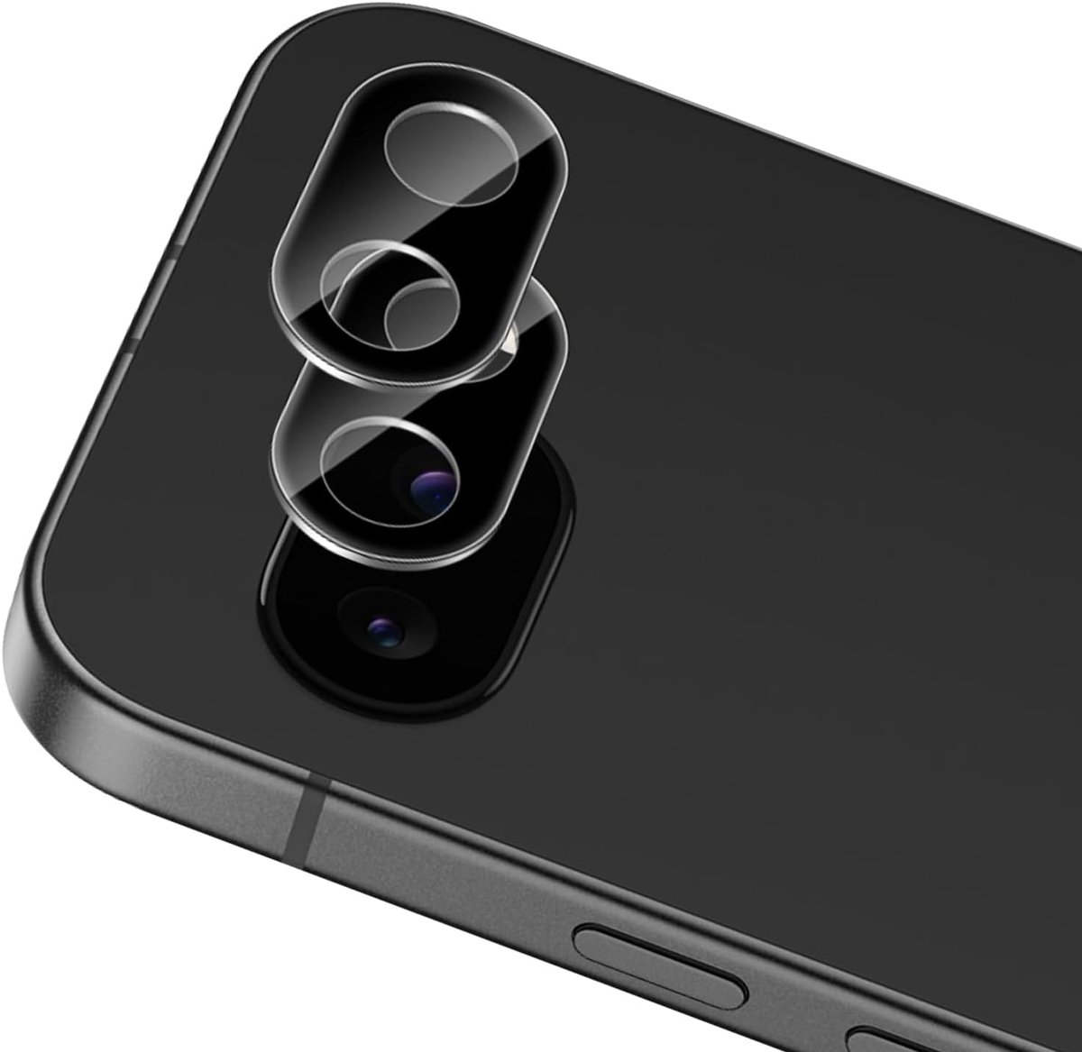 [2 stuks camerabescherming voor Google Pixel 9A pantserglas - [zwart], 9H hardheid, anti-kras, camerabeschermfolie, ultra-heldere lens, glasfolie, anti-stof HD-camerabescherming voor de