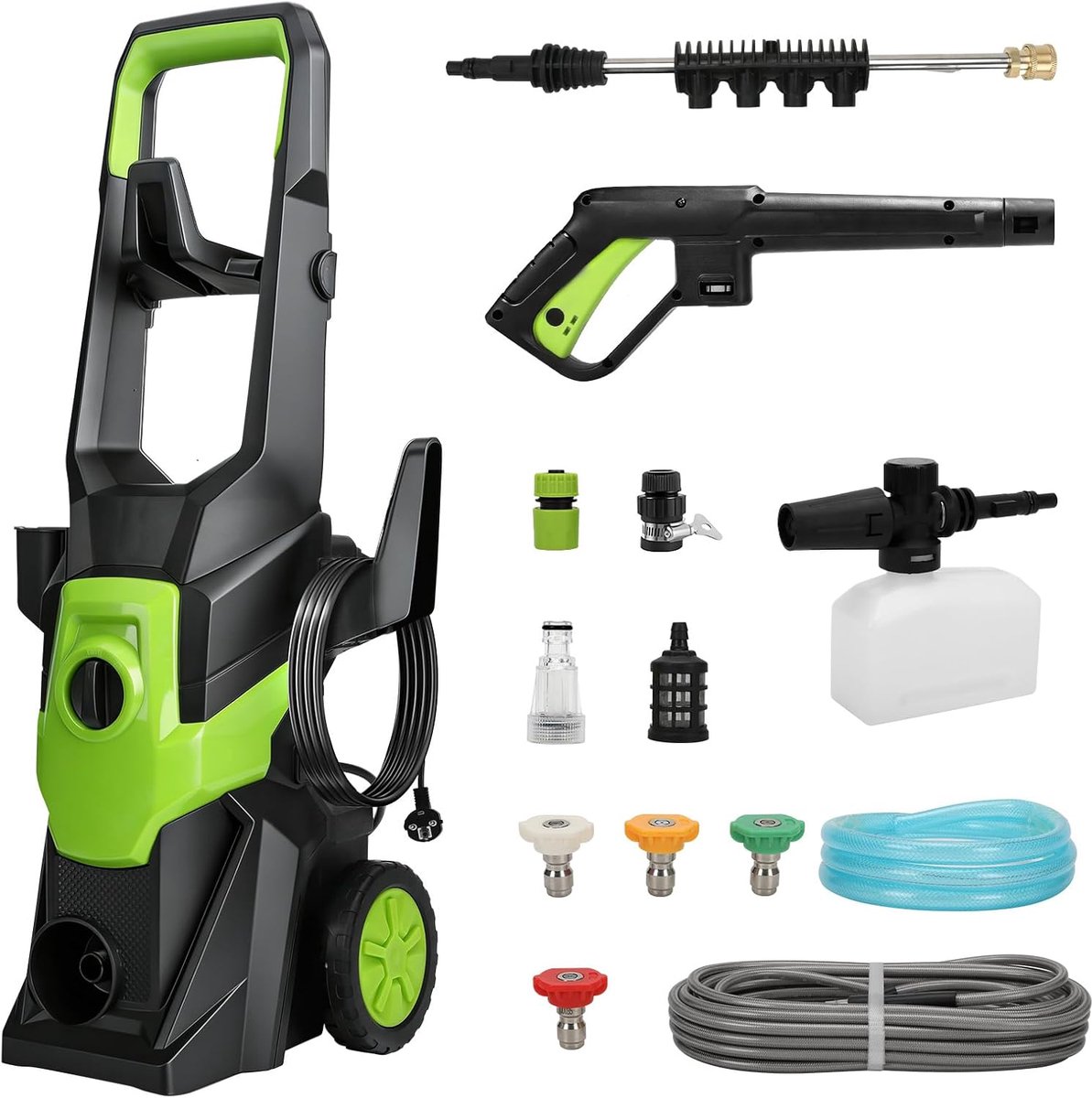 Hogedrukreiniger 1400 W, max. 130 bar, 5,6 l/min debiet