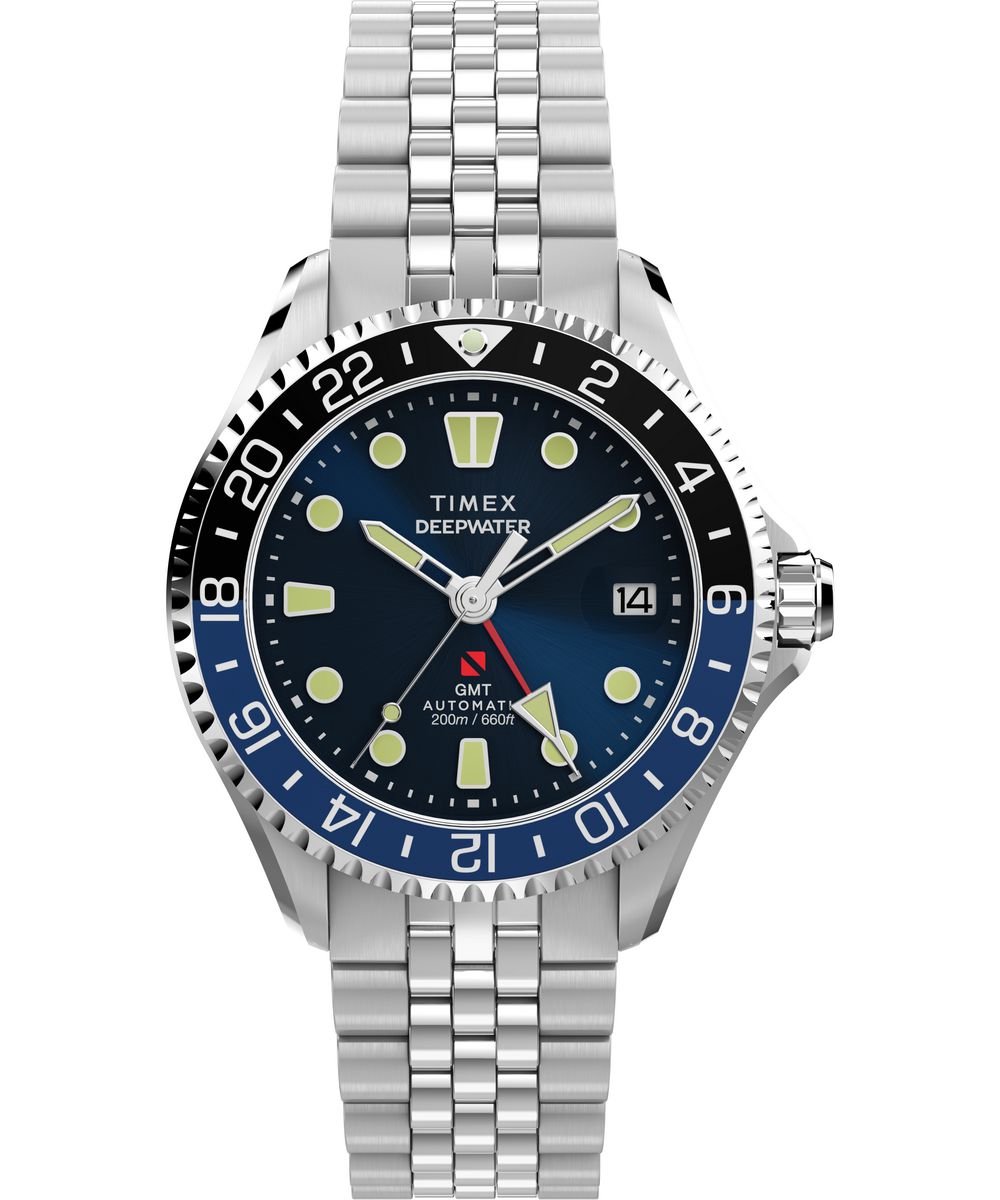 Timex Deepwater Meridian TW2Y64000 Horloge - Staal - Zilverkleurig - Ø 42 mm