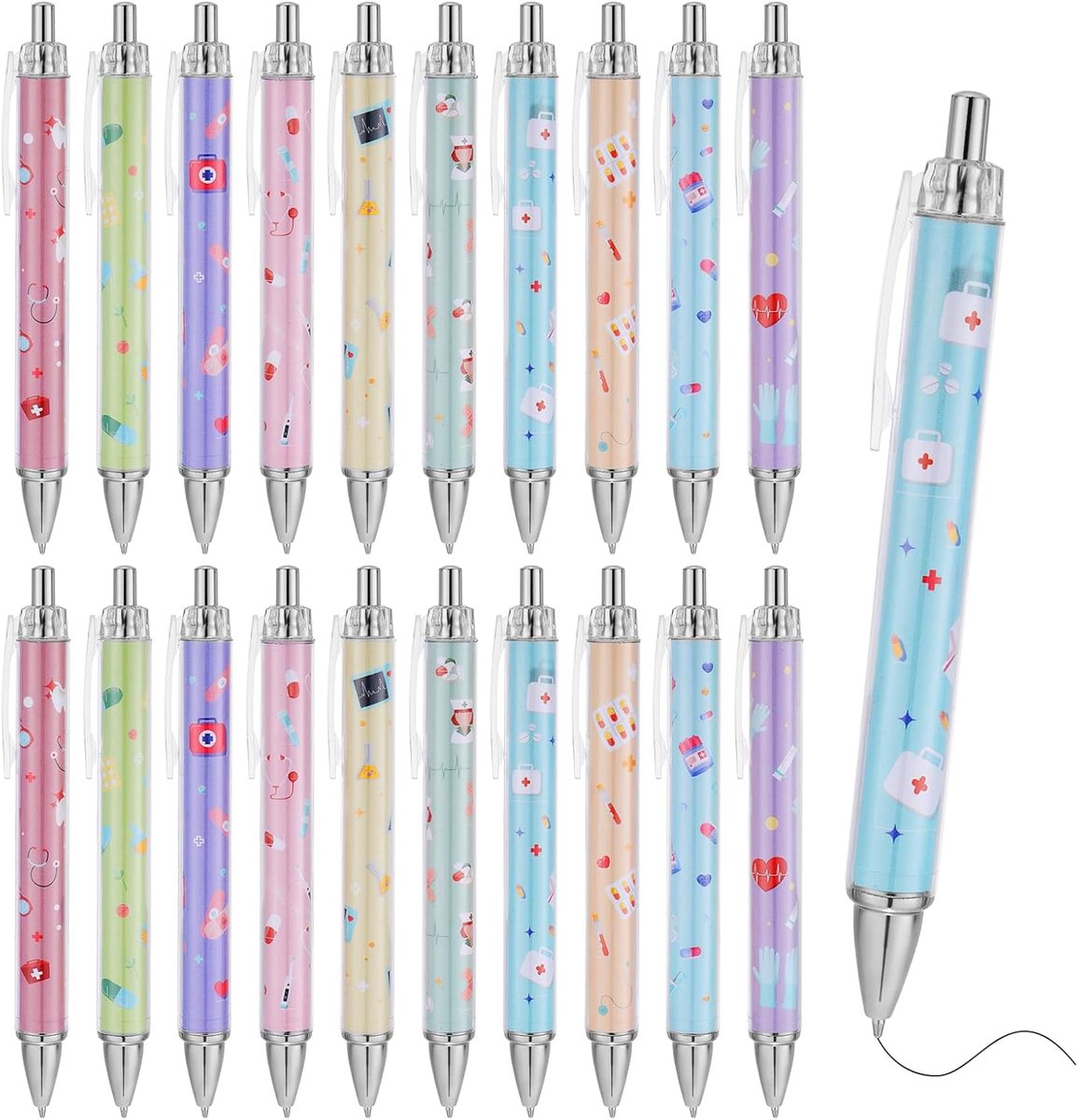 Balpennen, 20 stuks, cadeau voor verpleegsters, accessoires voor verpleegsters, artsen, artsen en medische studenten