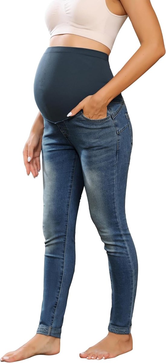 Zwangerschapsbroek Lange Elastische Jeans voor Zwangerschap Comfortabele Jeans Lente Zomer