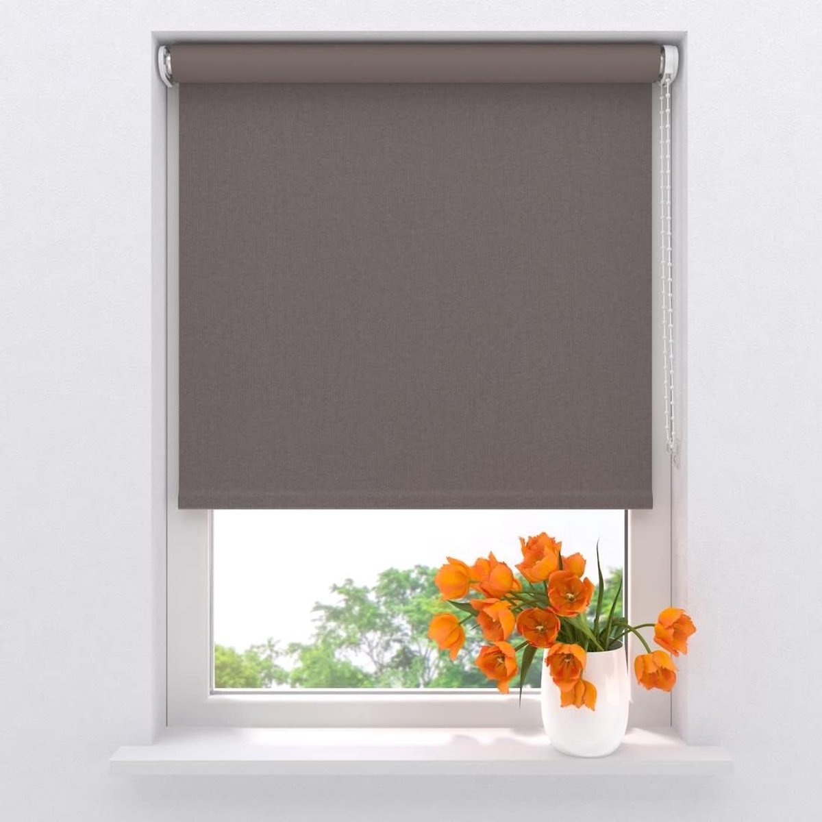 Easy Velvet - Verduisterend - dim-out - Taupe - 100 x 190 cm