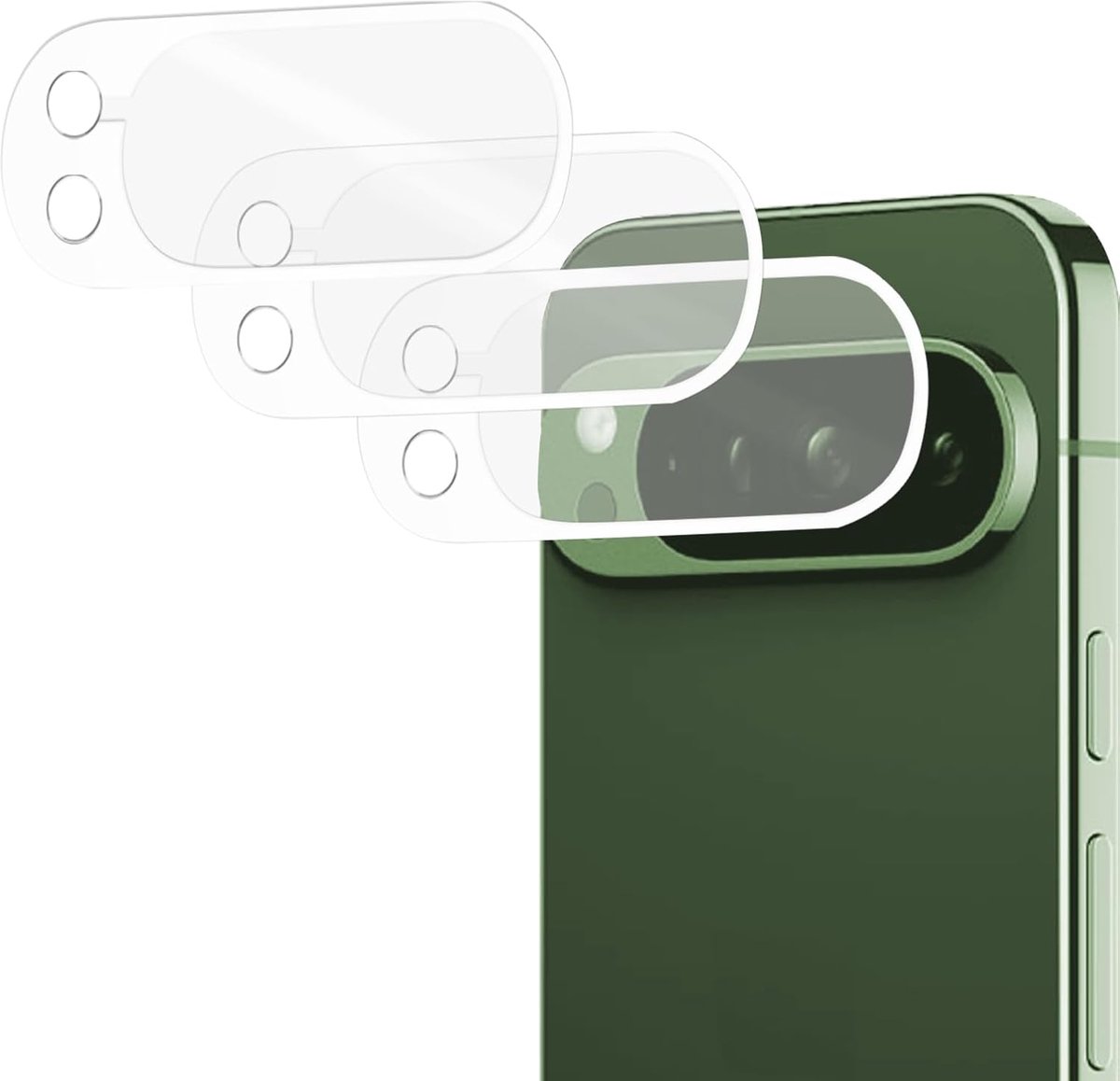 [3 stuks camerabescherming voor Google Pixel 9 Pro | 9H pantserglas lensbescherming | HD-helderheid en krasbestendig | volledige bescherming voor professionele fotografie en dagelijks gebruik