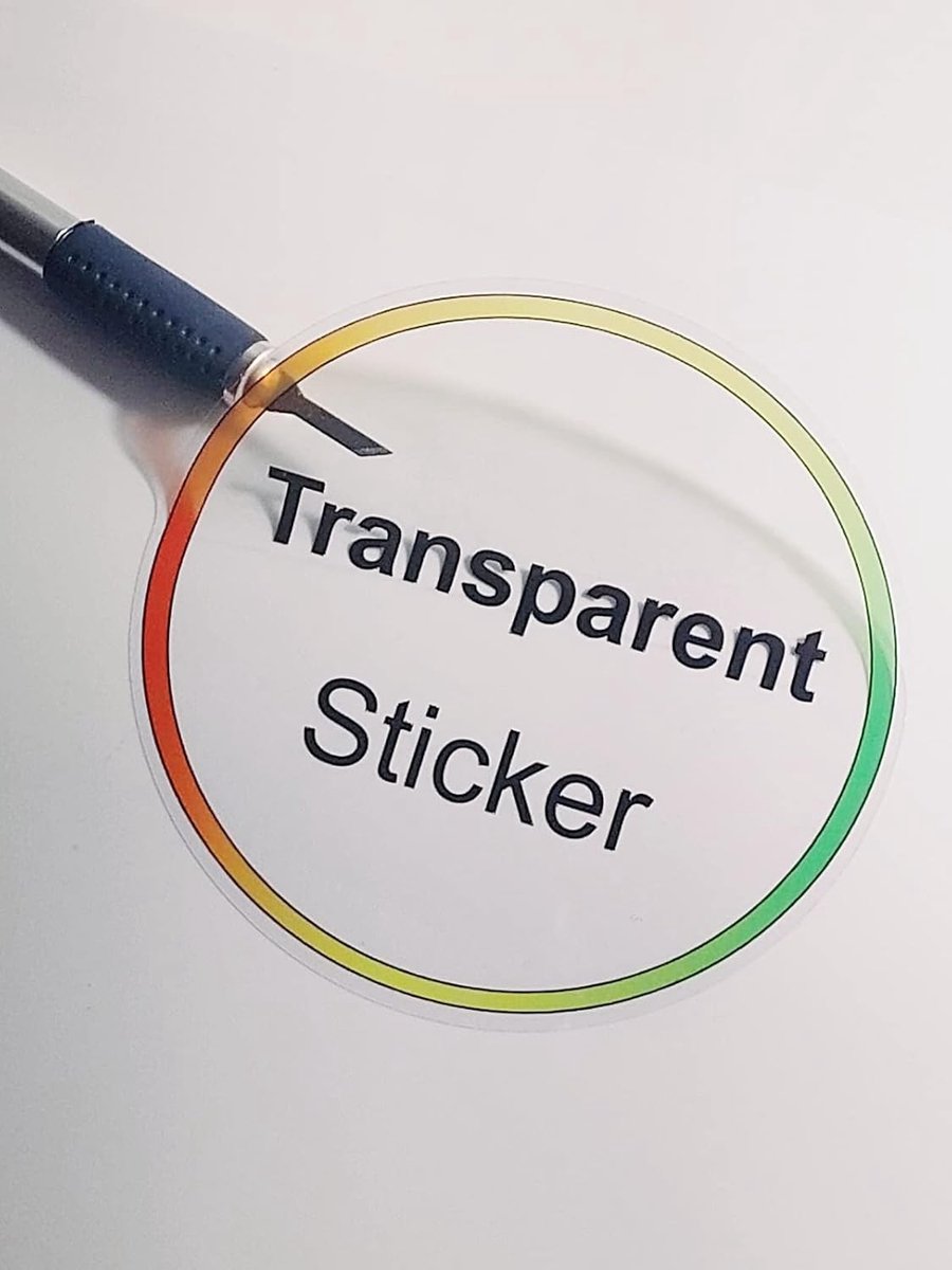 1 stuk kompas sticker op transparante folie, sticker (Rt100/1)