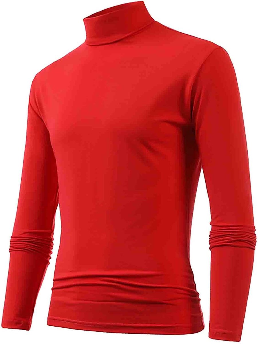 2026 Mannelijke Winter Warm Opstaande Kraag Mode Thermisch Ondergoed Mannen Basic T-Shirt Blouse Trui Lange Mouwen