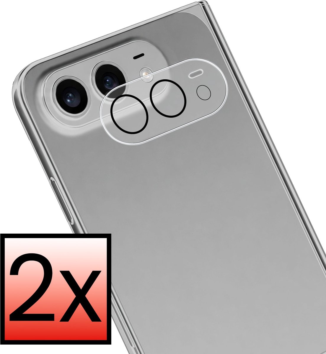 Camera Lens Protector - 2 Stuks - Geschikt voor Apple iPhone Duo - Camera Screenprotector - Beschermglas - Gehard Glas - Tempered Glass - Screen Protector