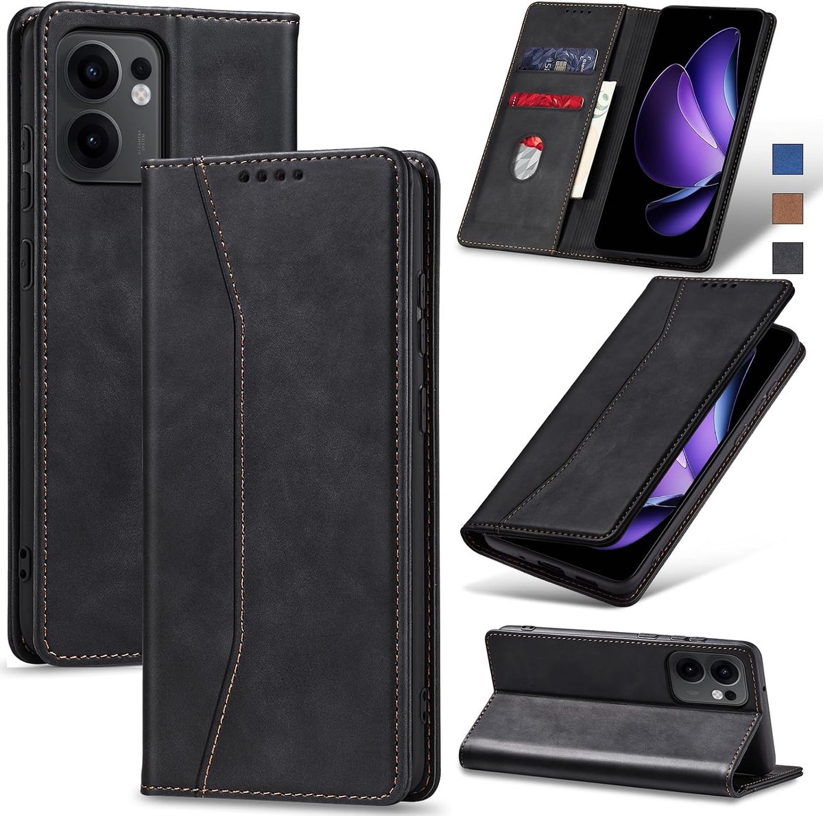 Hoesje voor OPPO Reno13 F/FS 5G,Zwart