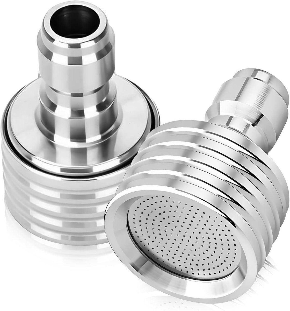 Set van 2 Hoge Druk Spuitmonden voor Hogedrukreinigers, Messing Spuitkop, 1/4" Snelle Aansluiting, 0.5mm Gaasgaatjes, Tips voor Zachte Reiniging en Effectieve Schoonmaaktoepassingen