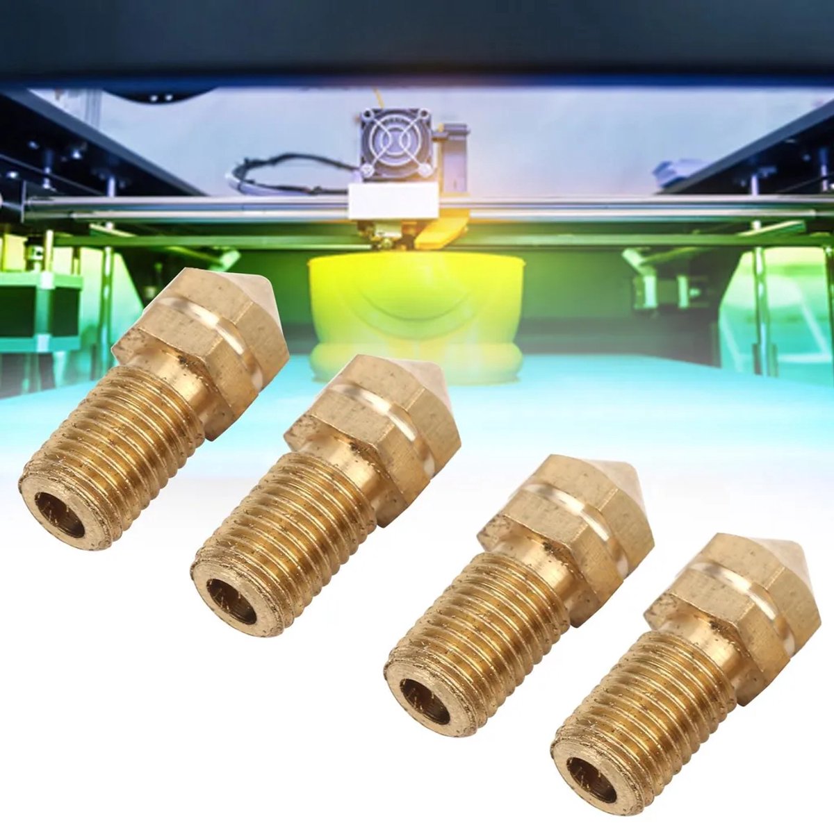 UM3 messing extruder nozzle 0,4 mm/3,0 mm Geschikt voor Ultimaker 3D-printer verbruiksartikelen