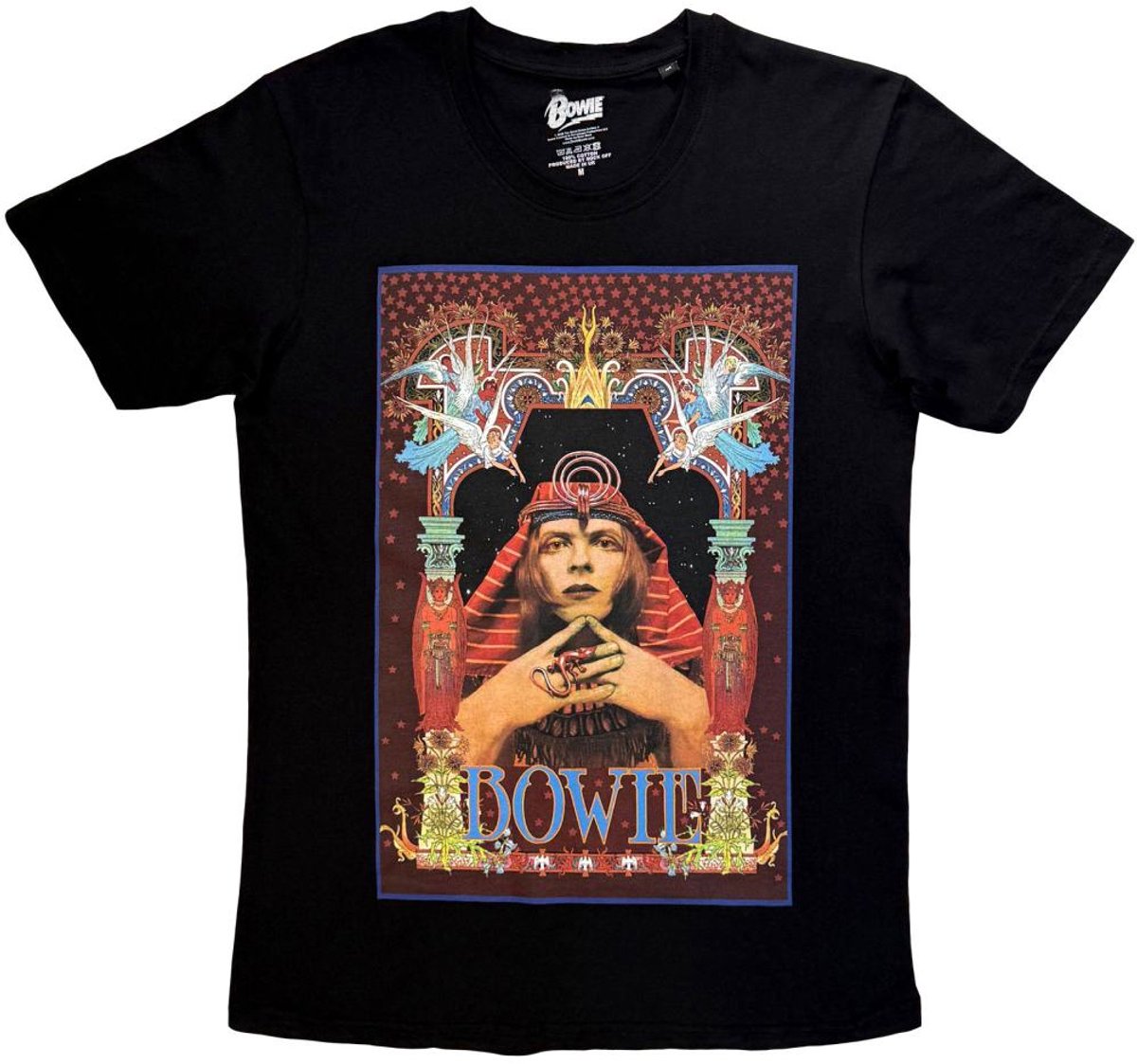 David Bowie - Egyptian Heren Tshirt - M - Zwart