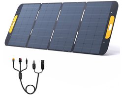 VTOMAN VS400 400W opvouwbaar zonnepaneel, 23% hoogrendements monokristallijne cellen, IP67 waterdicht ETFE-oppervlak, verstelbare standaard, MC4-connector voor draagbare stroomstations