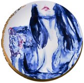 Heinen Delfts Blauw - Wandbord Victoria Verbaan - Cleavage - Keramiek - 31 cm