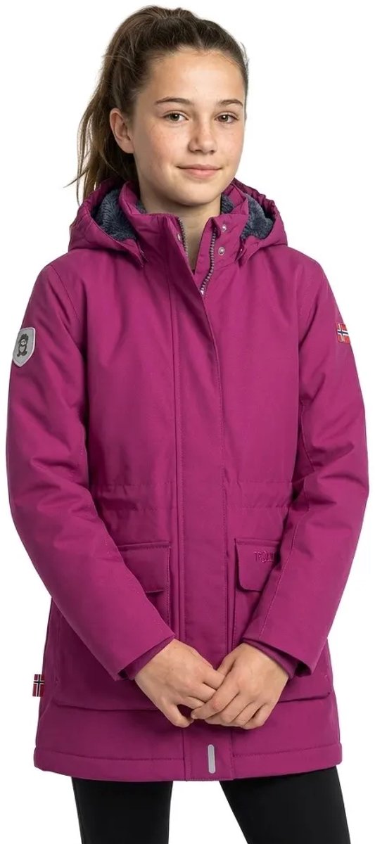 Trollkids Alesund Coat Jas Paars 152 cm Meisje