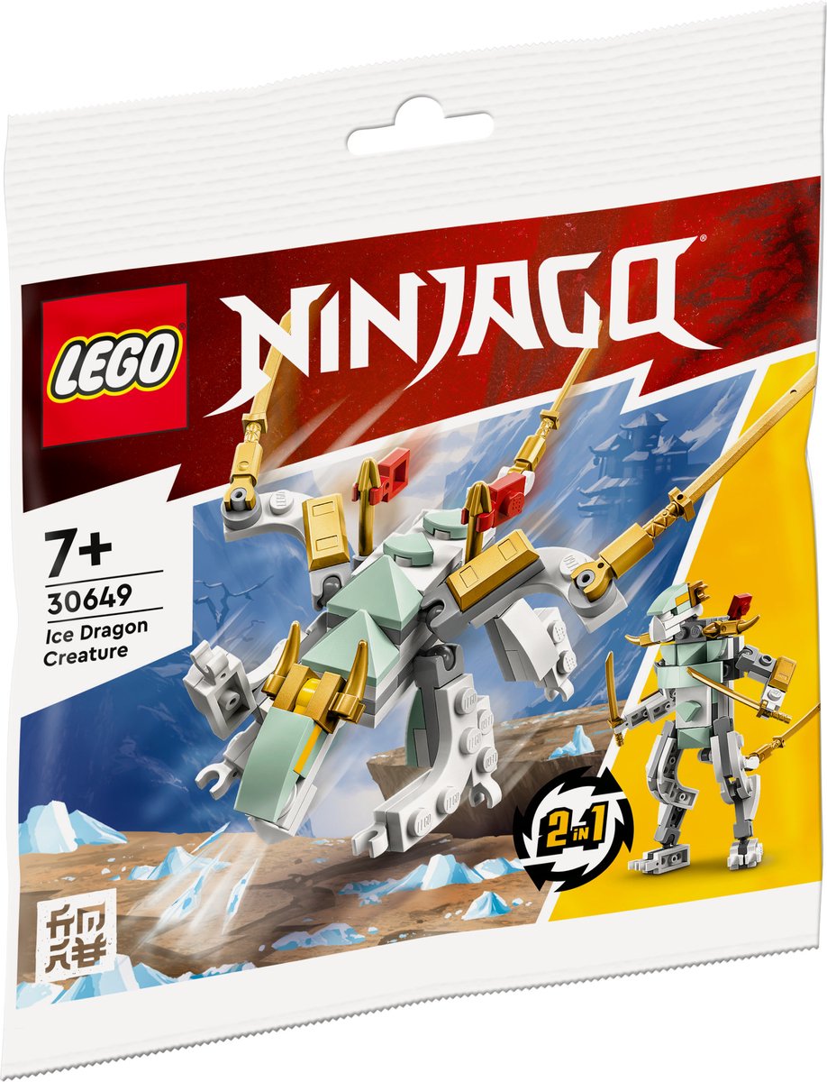 LEGO NINJAGO Ice Dragon Creature, Bouwpakket, 7 jaar, 70 stuk(s) — cadeau in Spellen & Speelgoed - foto 4