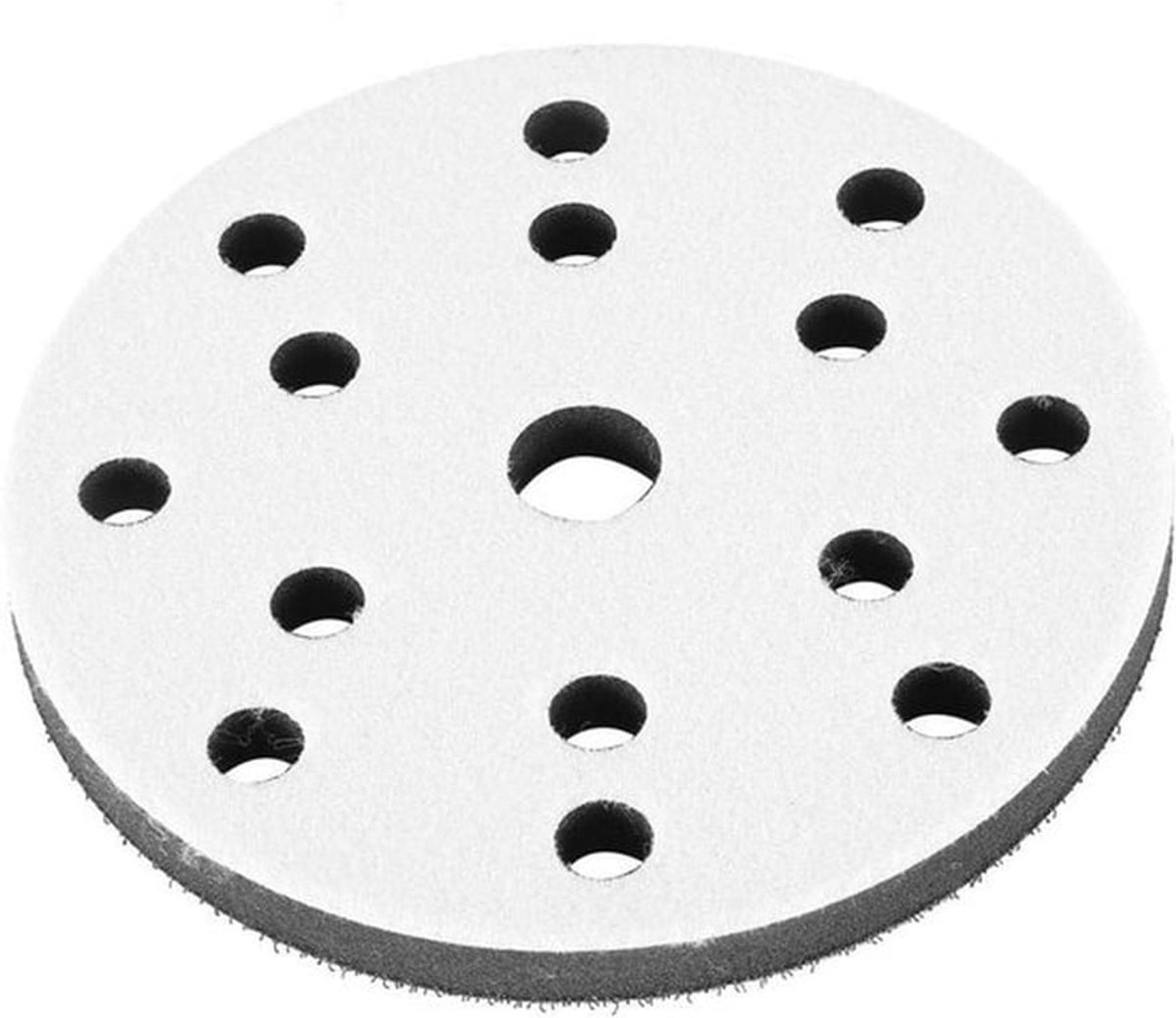 6 Inch Zachte Buffer Spons Interface Kussen Pad - Set van 4 - 150mm Diameter - Voor Schuurpads met 15 Gaten