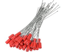 Anti-Tamper Seals - 50 Stuks, Stalen Draad Kabel, Beveiligingslabels voor Verzend- en Tanktransport