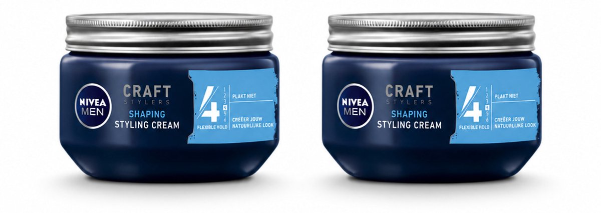 2 x NIVEA MEN - Styling Cream - 150 ml - Bulkverpakking - 2 stuks