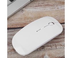 Draadloze, stille Bluetooth-muis Geschikt voor twee modi, wit