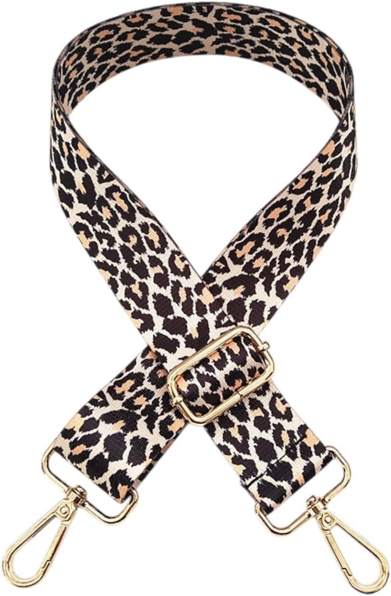 Verstelbare Schouderriem van 3.8 cm voor Handtassen, Leopard Print, DIY Accessoires en Modeaccessoires voor Dames